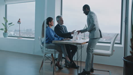 business meeting in modern office