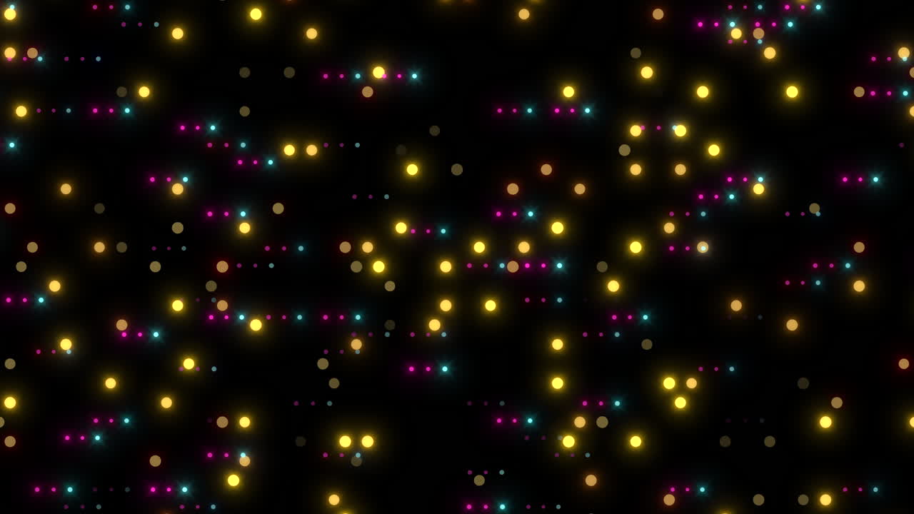 padrão de grade de pontos vibrante em fundo preto