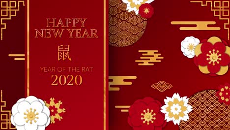 Animation-Von-Wörtern-In-Goldenen-Buchstaben-Für-Das-Chinesische-Neujahr