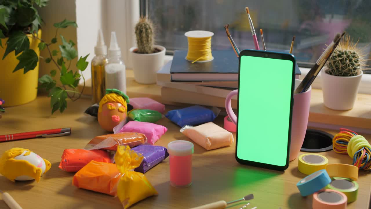 teléfono inteligente con pantalla verde, concepto de aprendizaje electrónico educación en línea