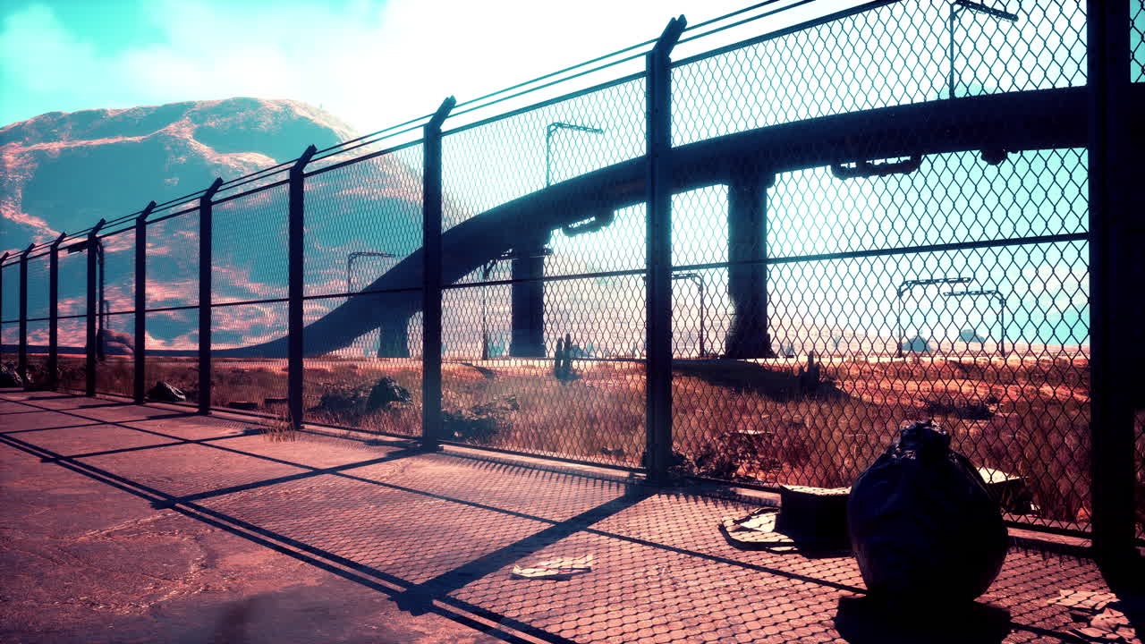 도시 의 포스트 아포칼립스 풍경