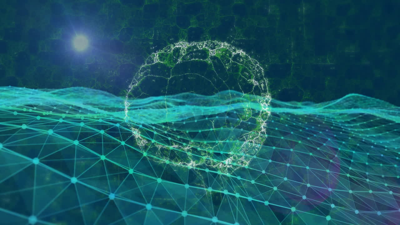 animación del procesamiento de datos científicos en el cerebro humano
