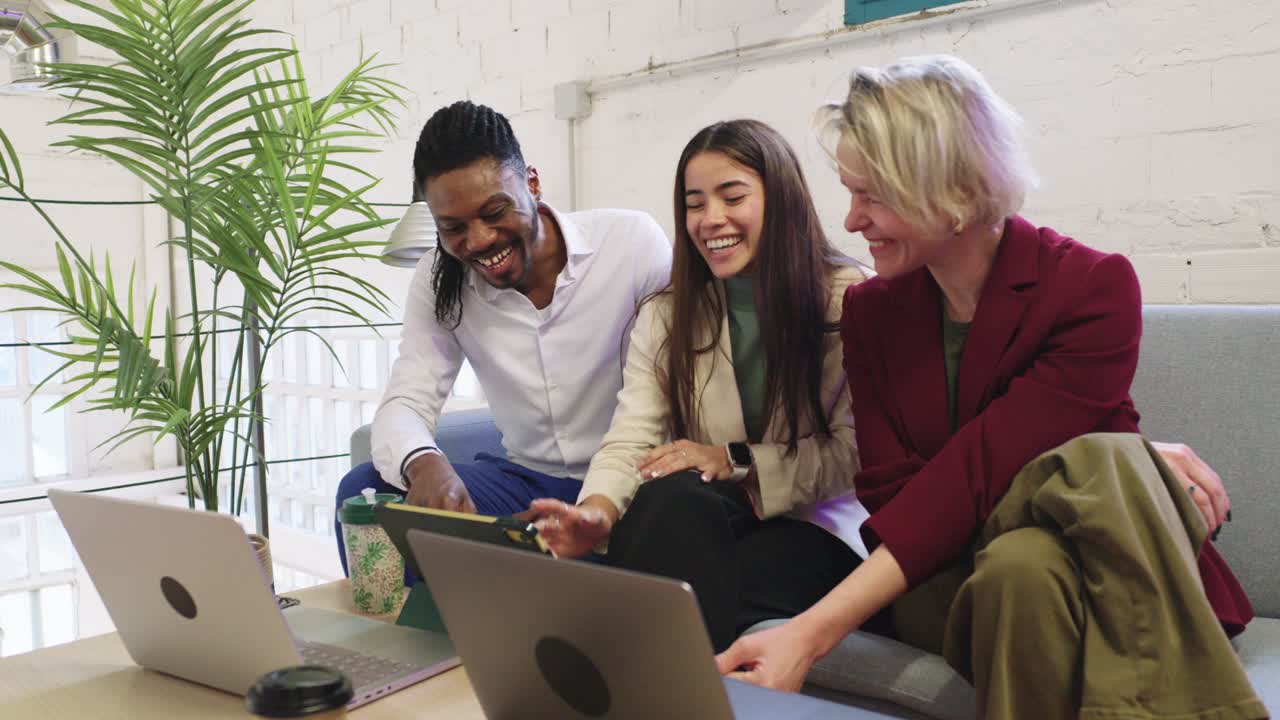 Business Meeting in Modern Office