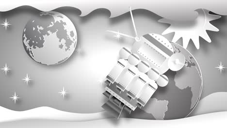 el satélite artificial del planeta tierra