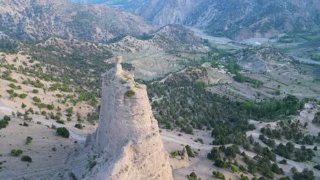 aerial footage capturing the mountains of paktia, afghanistan