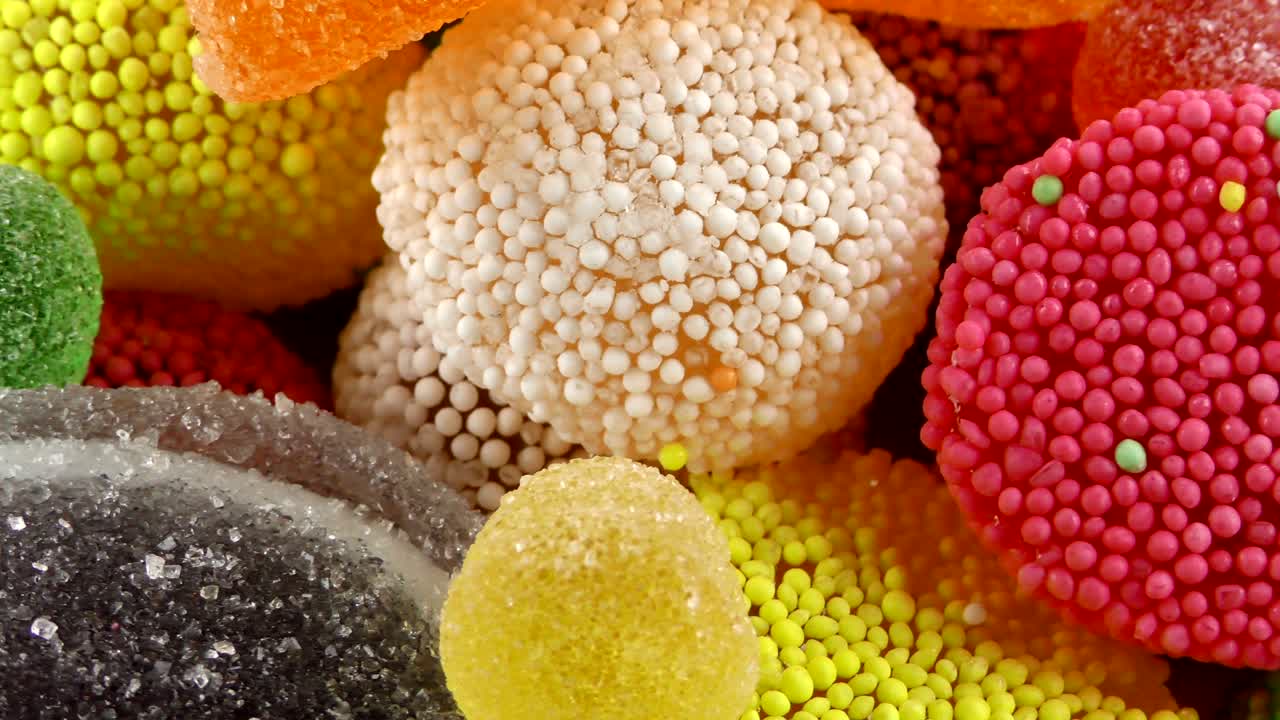 caramelo dulce gelatina y delicioso postre de azúcar