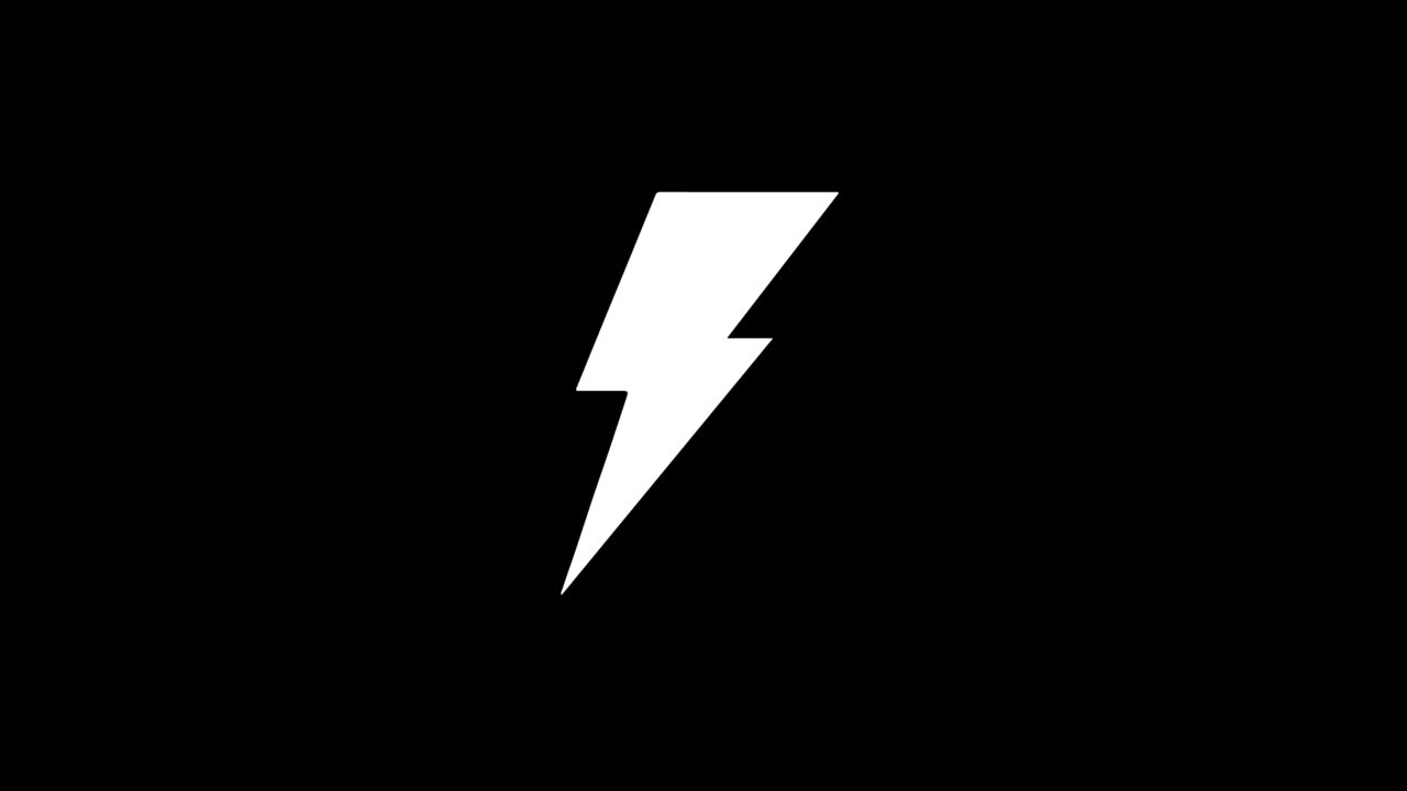 Energy Flash Glith icon Vintage Twitched Bad Signal Animation.
