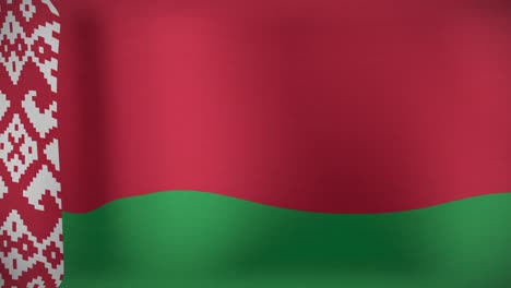 animation of moving flag of belarus waving