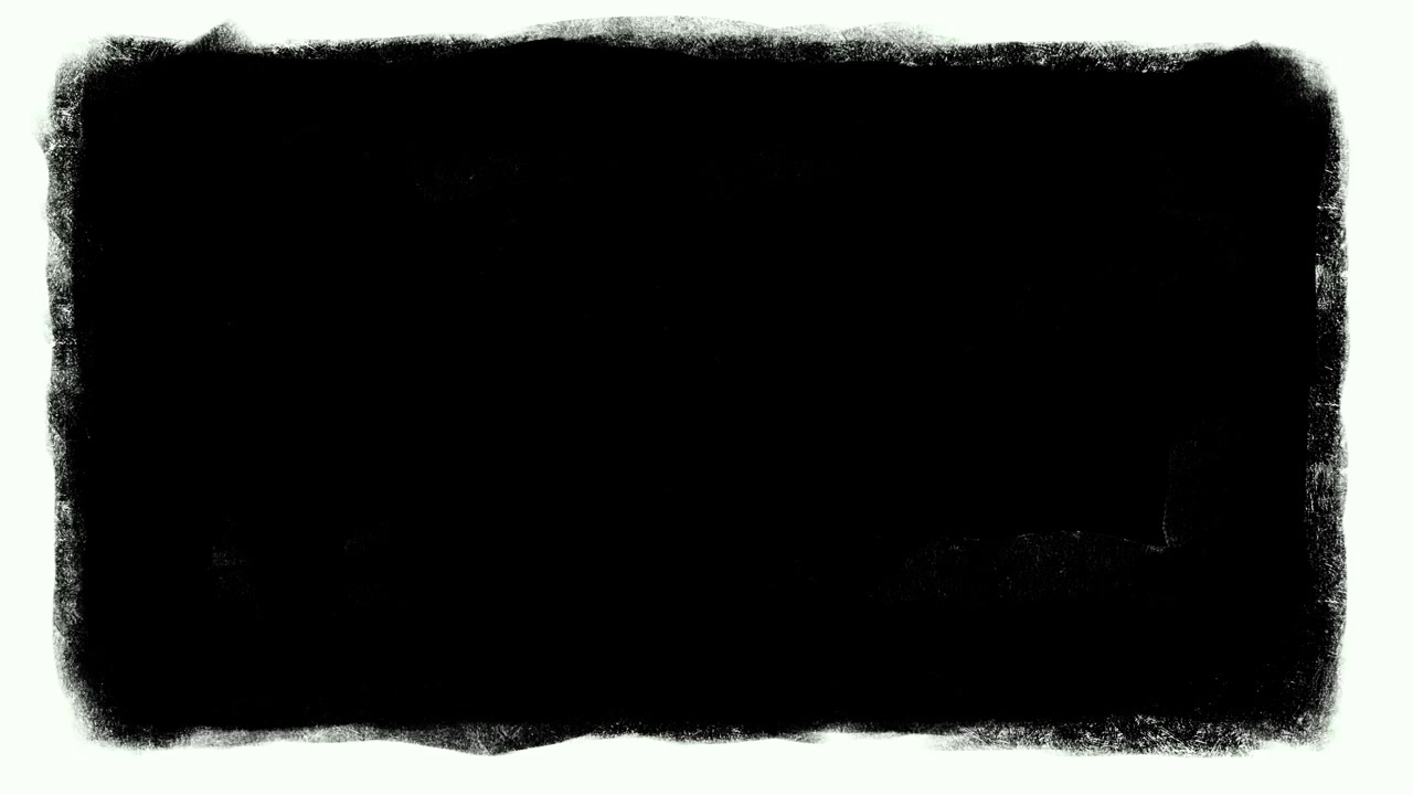 Sobreposição de Moldura Animada Grunge de Tinta Preta