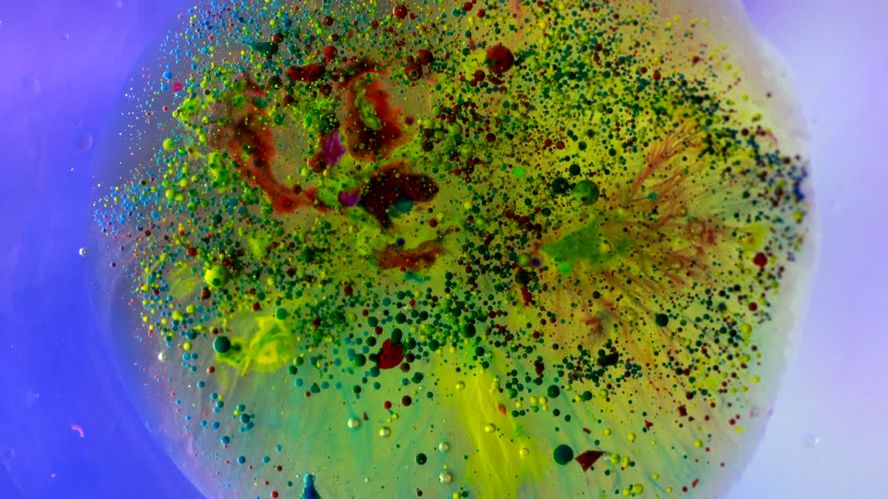 burbujas de aceite de color abstracto