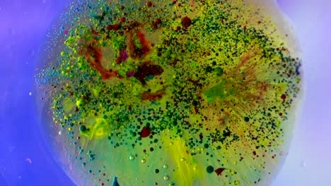 burbujas de aceite de color abstracto
