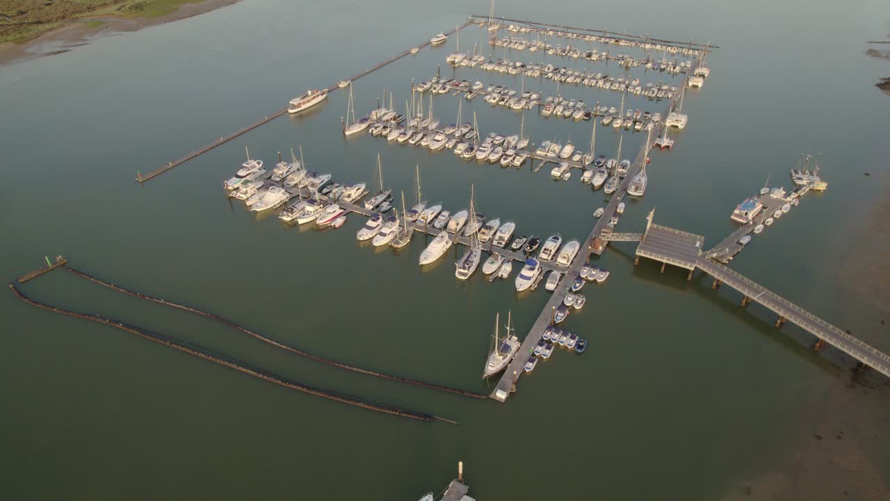 Marina, port at dawn