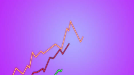 animación de diagramas en movimiento sobre fondo azul