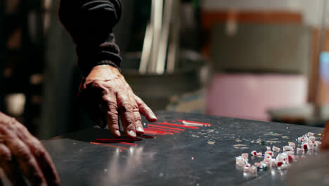 two glassblower working on a equipments