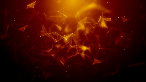 plexus abstracto de red títulos de tecnología ciencia de fondo bucle