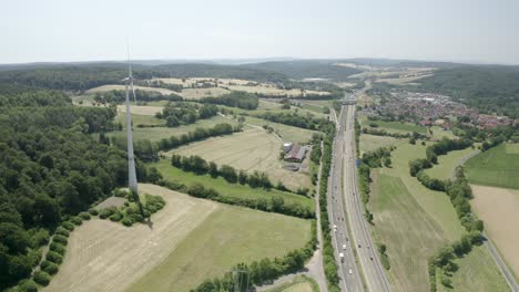 a lot of cars travelling towards their summer holiday destinations on the german autobahn motorway, germany, europe