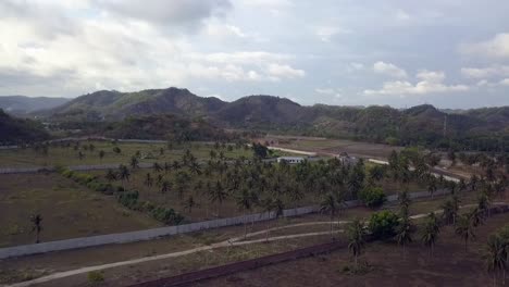 Antes-De-Pertamina-Mandalika-Circuito-Internacional-De-Calles-Gran-Vista-Aérea-Vuelo-Volar-Hacia-Adelante-Imágenes-De-Drones-De-La-Playa-De-Mandalika-Kuta-Lombok-Indonesia-2017