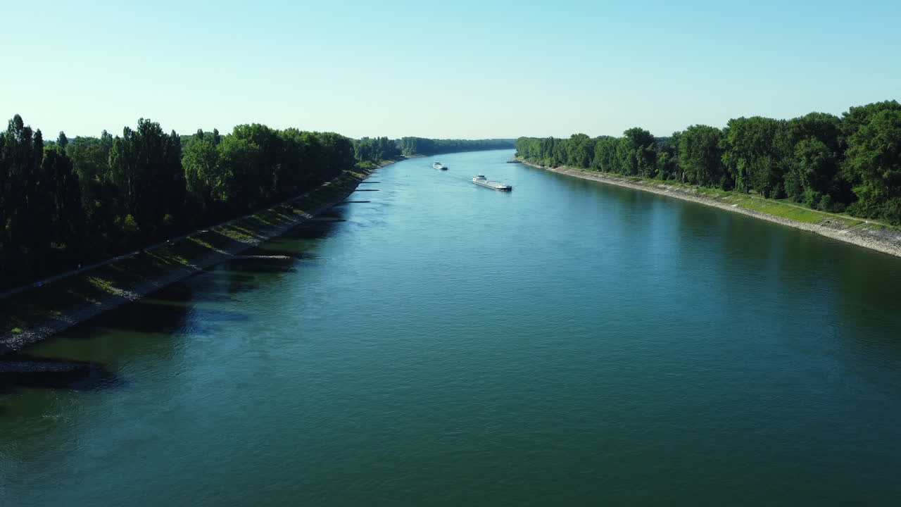 River Canal with Boats