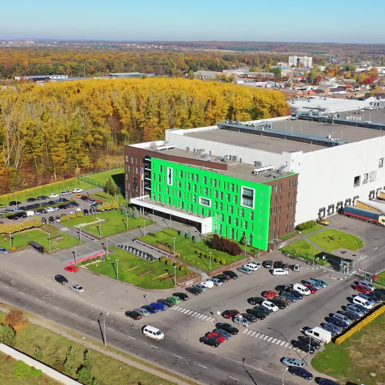 Industry factory from above