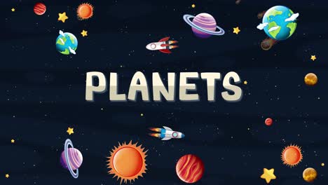 planets in space