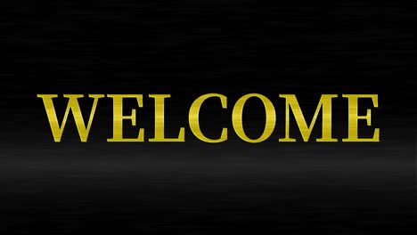 welcome message text animation motion graphics