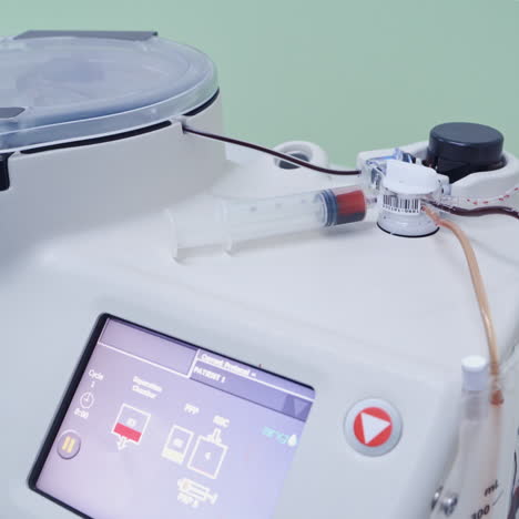 research of stem cells. stem cells injection procedure. platelet rich plasma prp