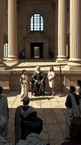 ancient court scene