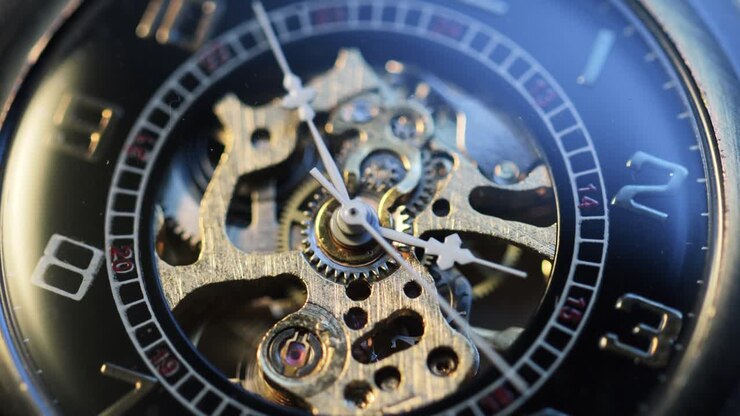 A shot of a pocket watch