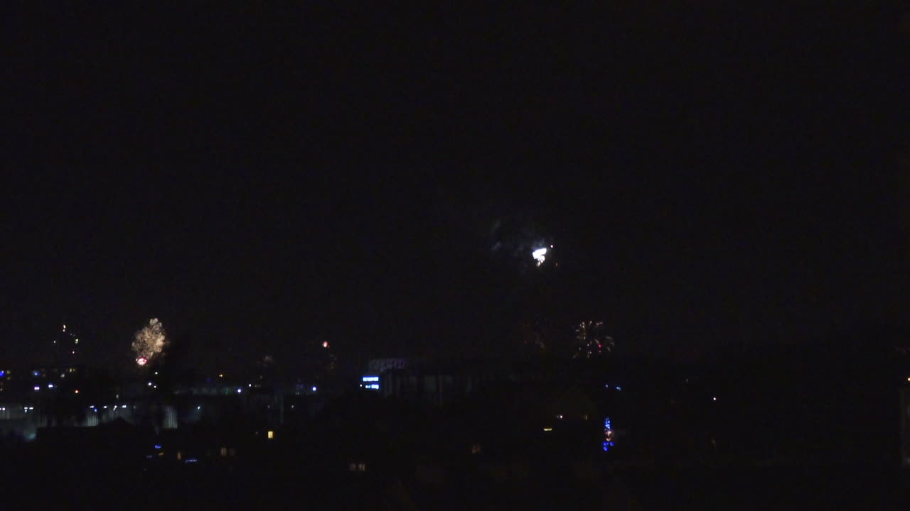 불꽃놀이 슬로우 모션 폭발