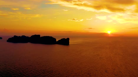 the panorama of the phi phi islands, krabi province, thailand-thai
