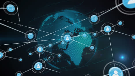 Animation-of-network-of-connections-over-globe