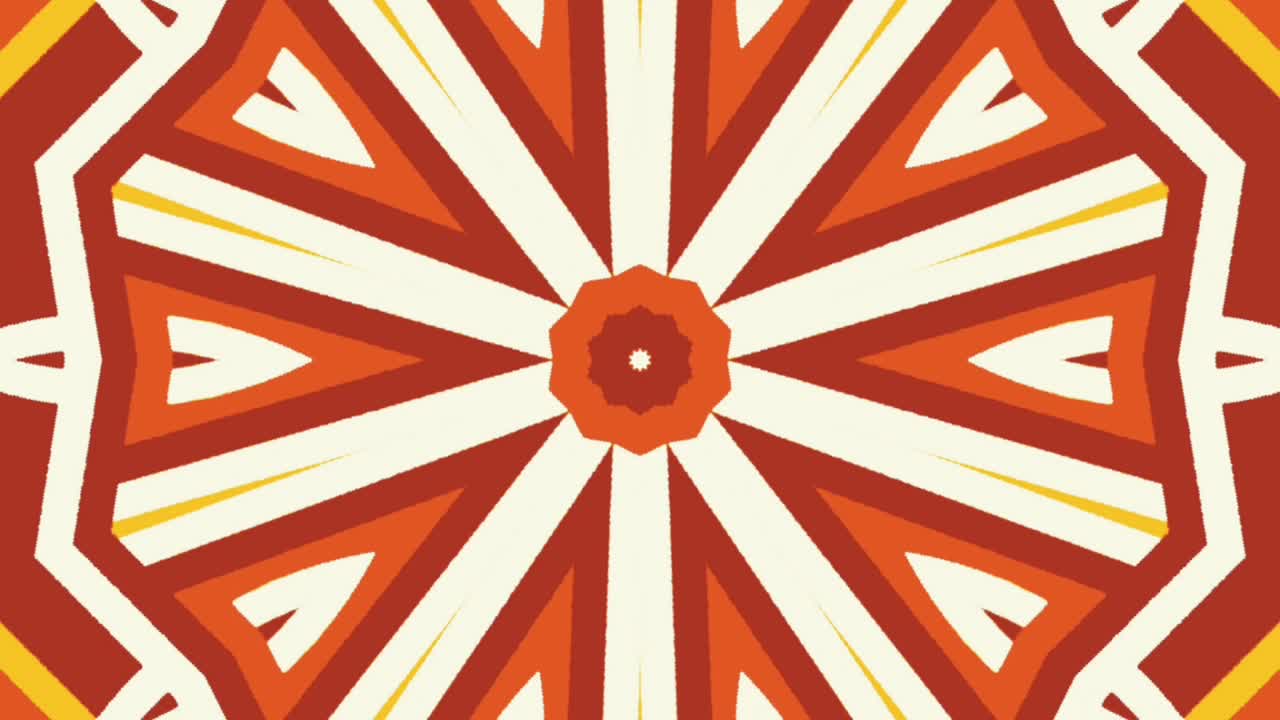 화려한 노란색 생생한 환각 애니메이션 모션