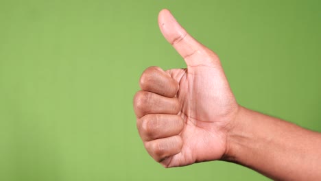 thumbs up hand gesture