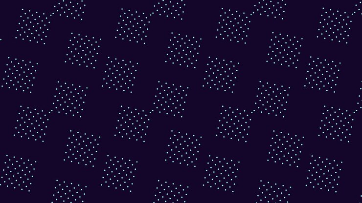 Diamond pattern with white dots on blue background