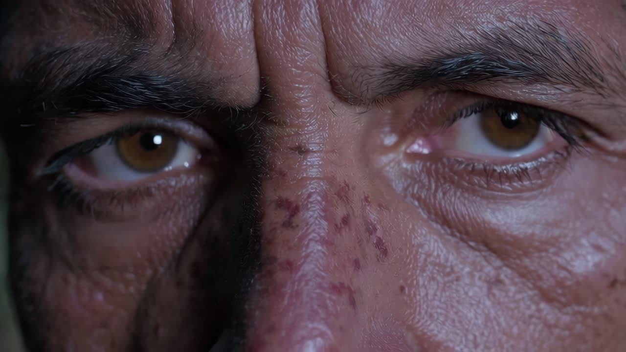 primer plano de la cara de un hombre