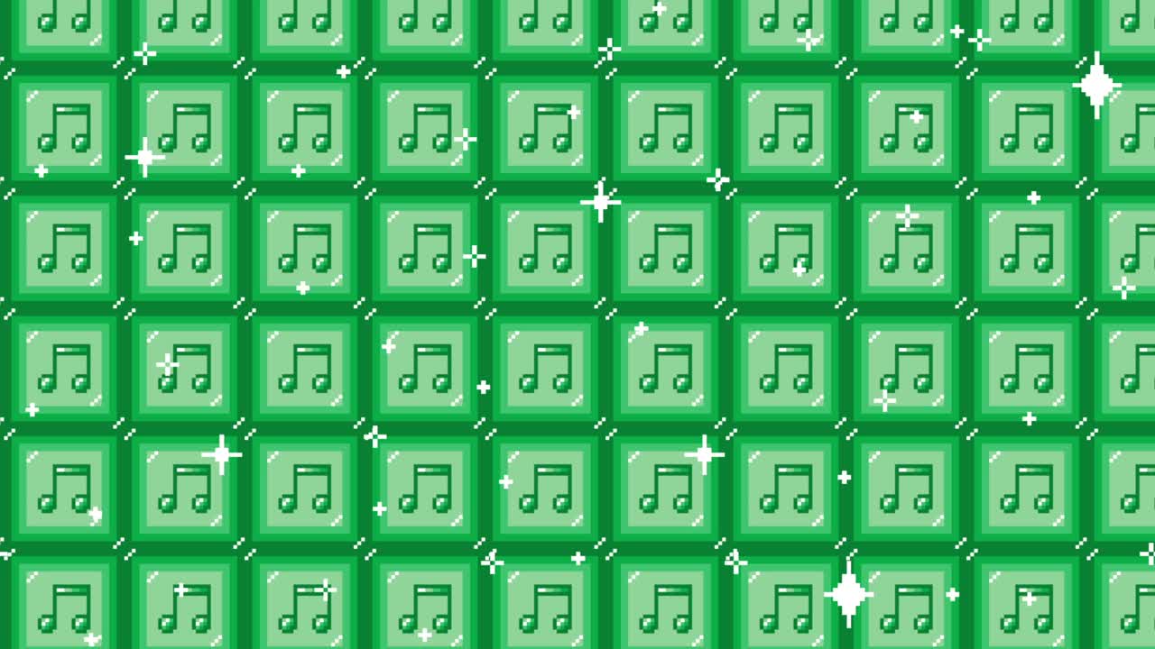 Pixel art tile eighth notes Looping animated background. 1080p (5).mp4