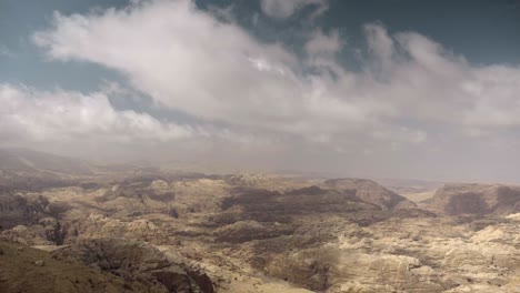 wüstengebiet der jordan in der nähe von petra