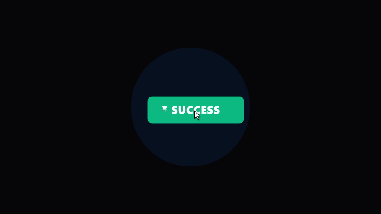 Mouse Cursor Clicking Buy Now Button Transitioning to Success