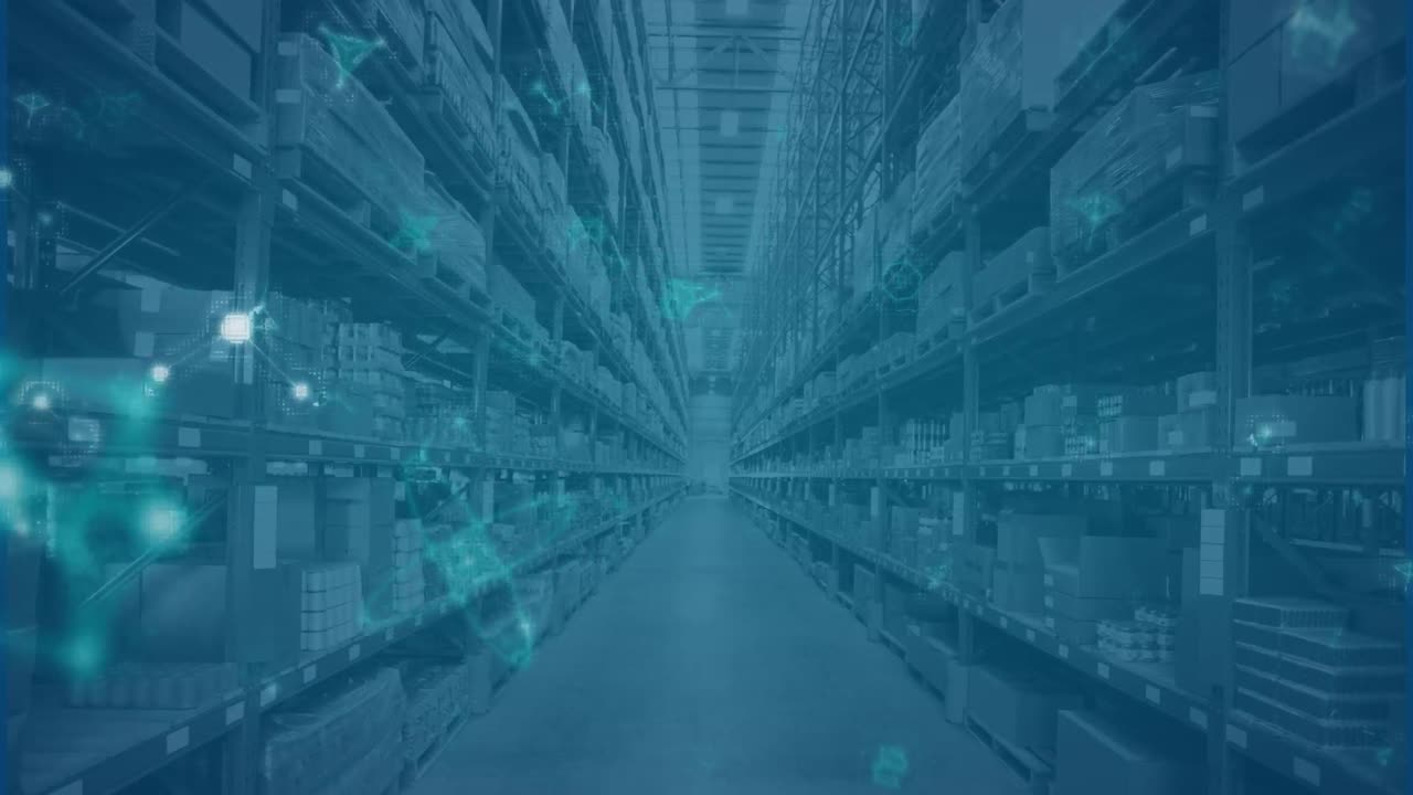 창고 위의 분자의 애니메이션