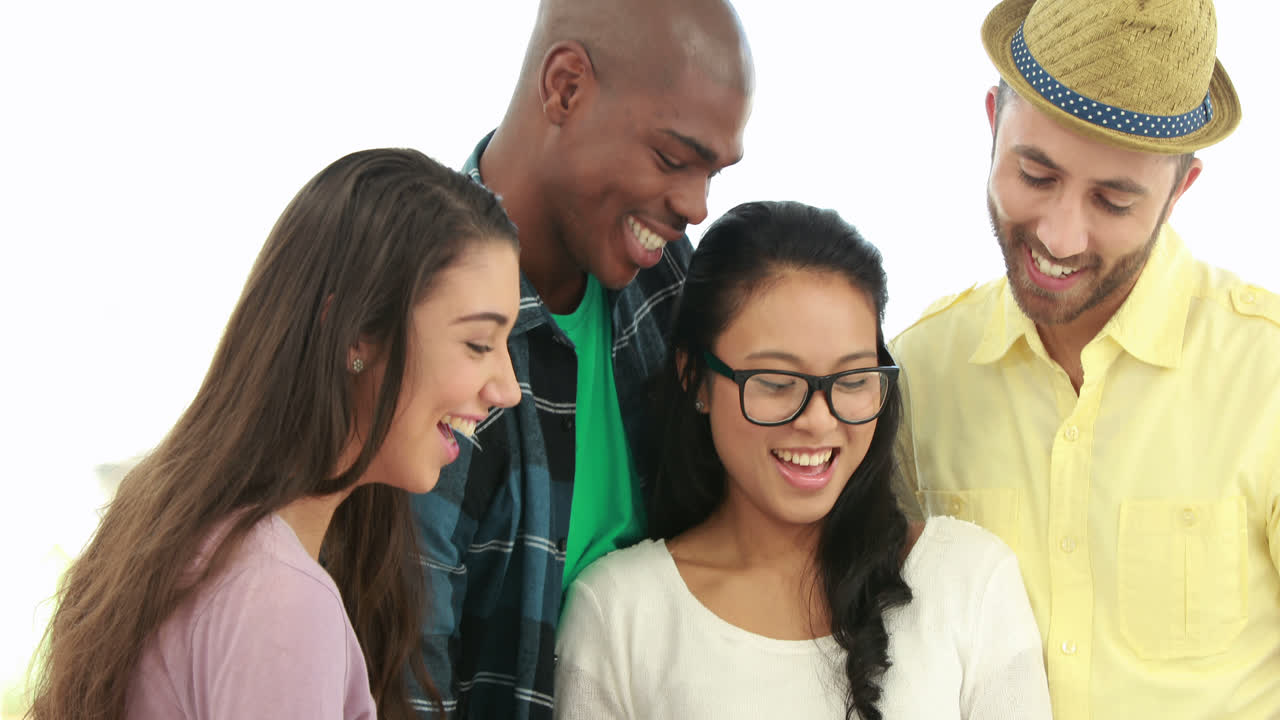 Creative business team using tablet pc 