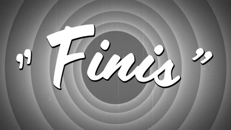 finis sign and circle patterns