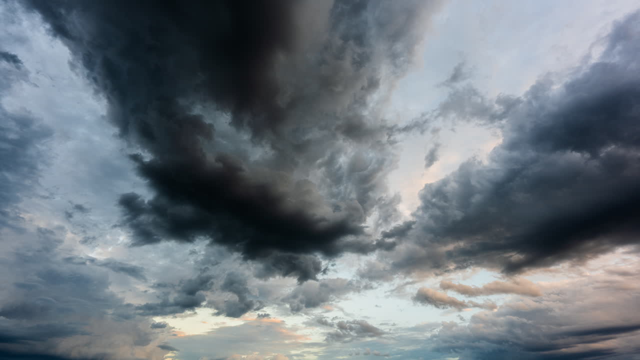 Wonderful clouds and fair weather moving overhead time lapse