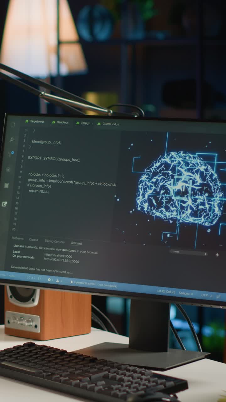 Vertical video Tech support freelancer writes AI code
