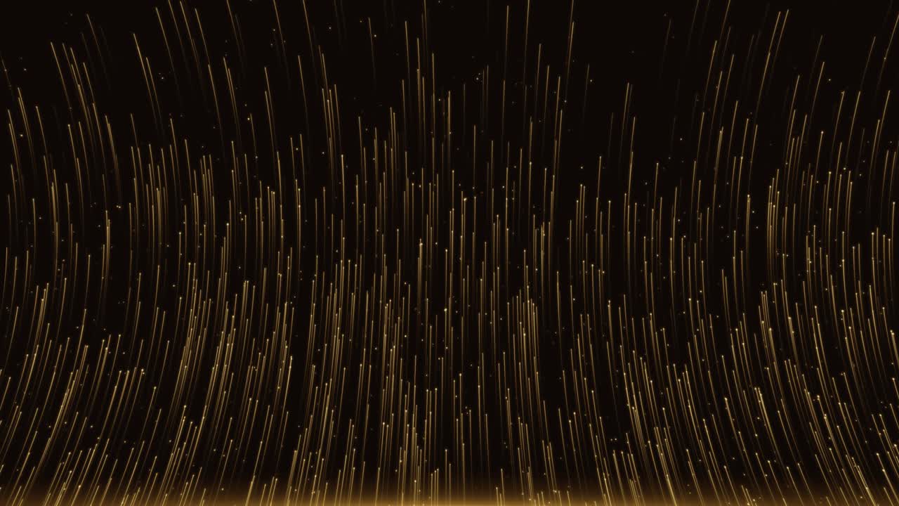 Stage light golden glitter lights particle elegant golden glowing lighting effect sparkle background