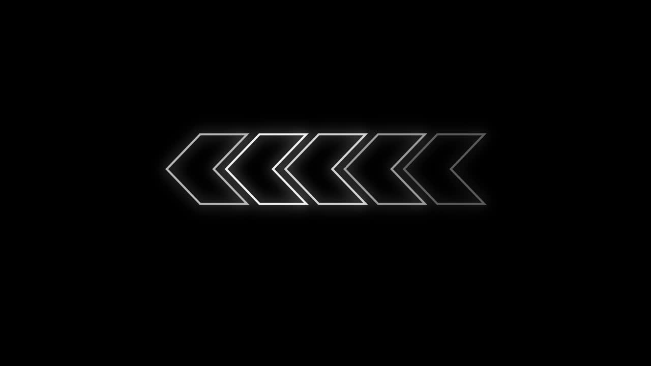 Frecce geometriche su sfondo nero