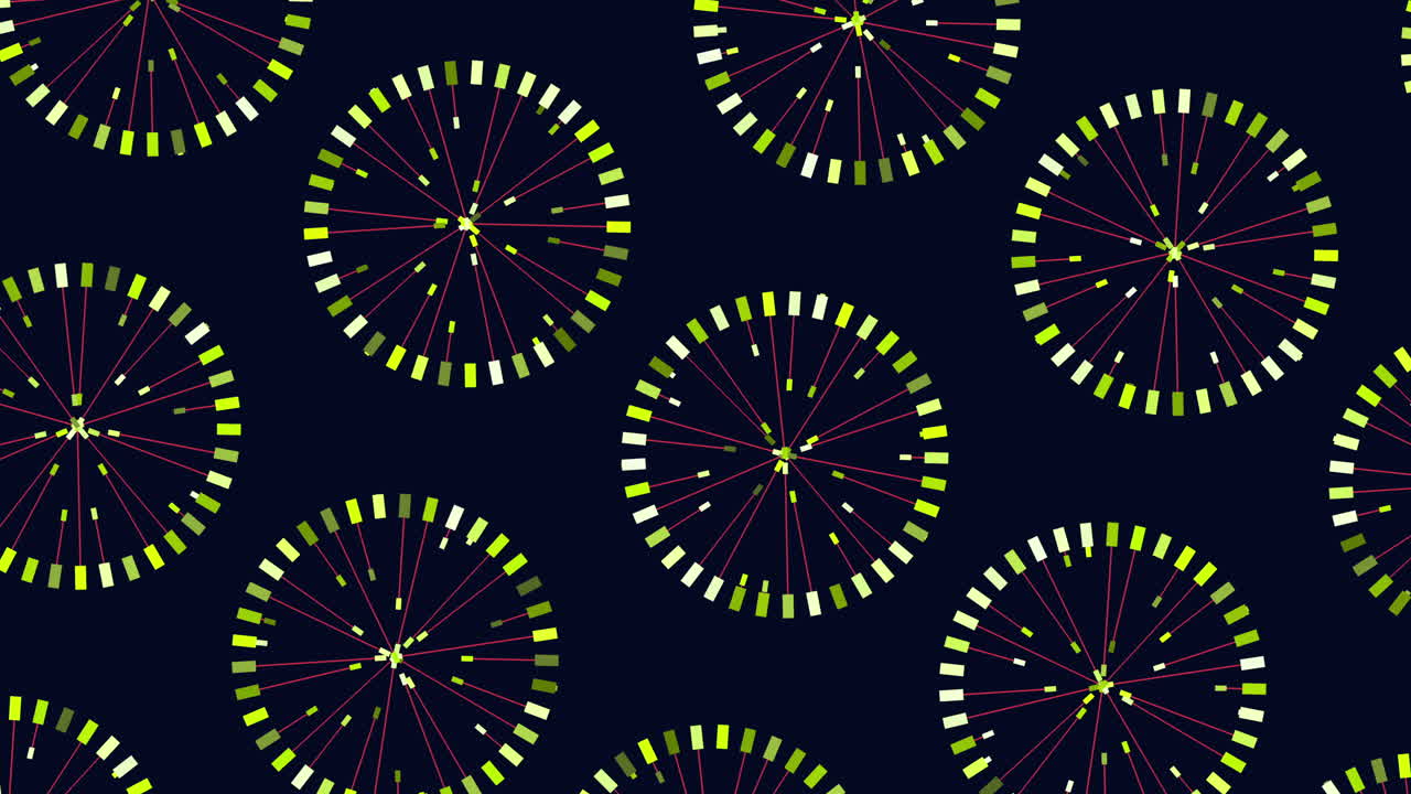 patrón vibrante de círculos rojos y amarillos en un diseño visualmente atractivo