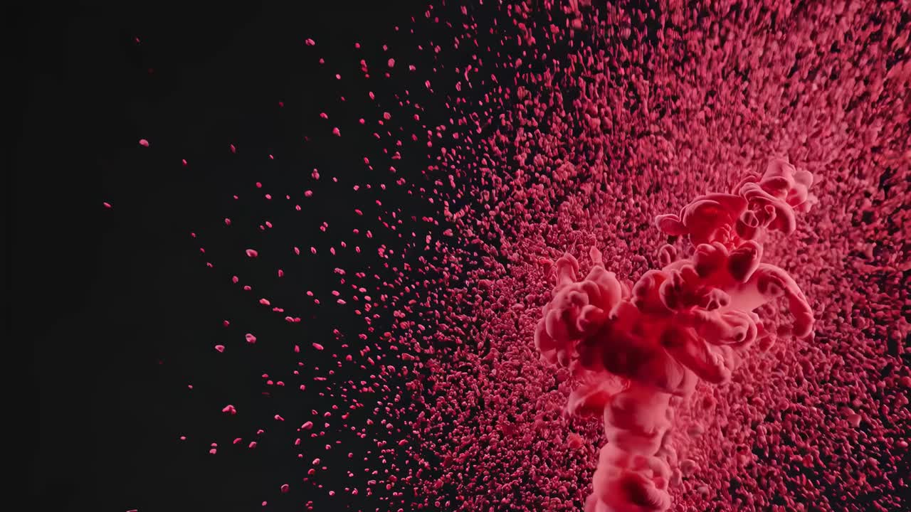 빨간 잉크 얼룩