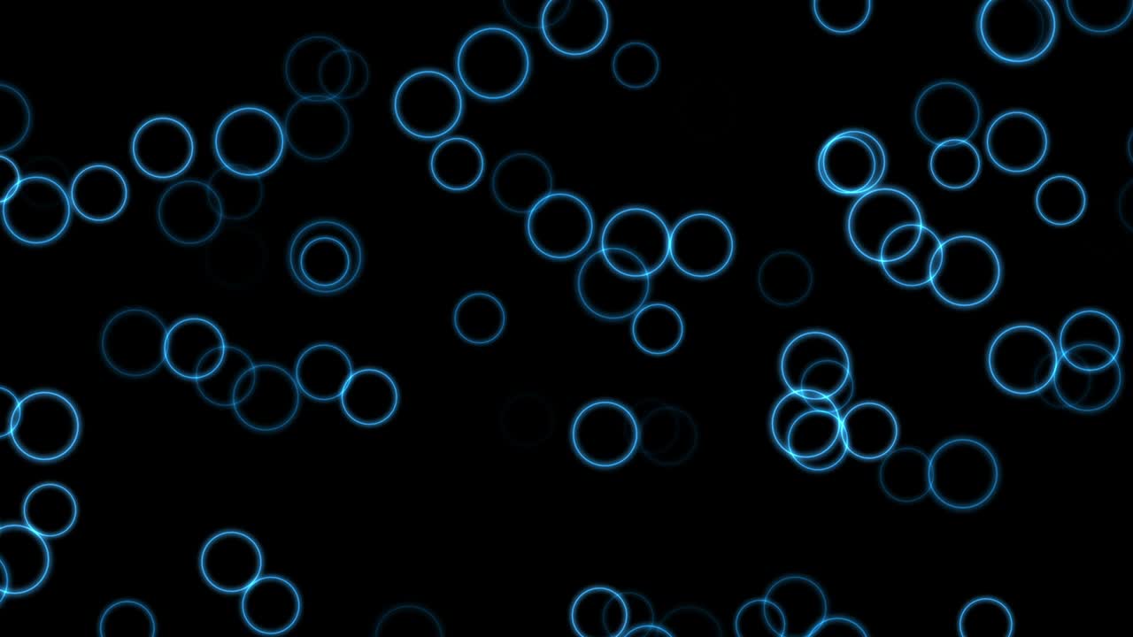 Energy rings motion graphics with night background