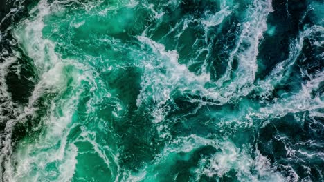 Waves-of-water-of-the-river-and-the-sea-meet-each-other-during-high-tide-and-low-tide.