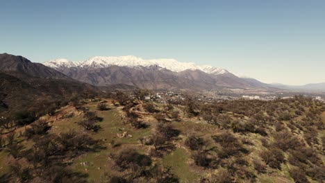 El-Durazno-Park-In-Santiago-De-Chile,-Uhd-4k-Antenne